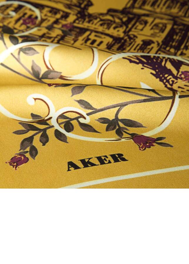 Renkli 90X90 6940701 İpek Krep Saten - 2