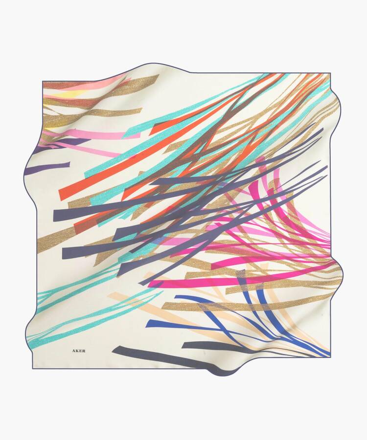 Renkli 90X90 Aker İpek Koton - 1