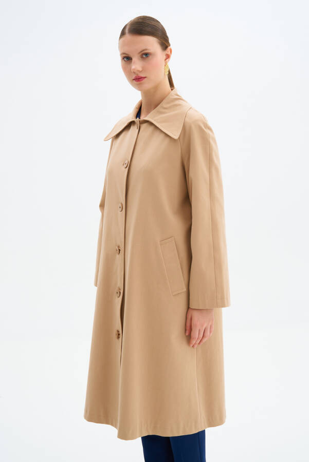 Camel Klasik Kesim Trençkot - 1