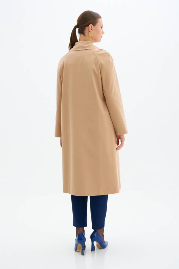 Camel Klasik Kesim Trençkot - 6