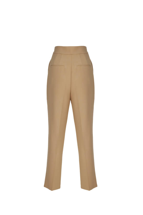 Camel Cepli Klasik Kesim Pantolon - 3