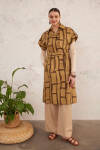 Haki Desenli Cotton Yelek - 4