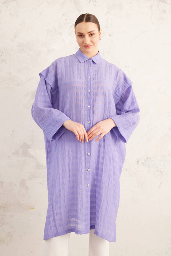 Lila Oversize Tunik - 2