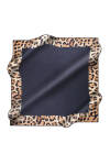 Leopar Desenli 90X90 Pierre Cardin Krep Saten Eşarp 