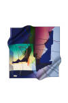 Geometrik Desenli 90X90 Pierre Cardin Tivil Eşarp 