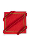 Geometrik Desenli 90X90 İpek Tivil 