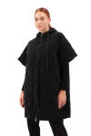 Siyah Kapitone Oversize Yelek - 1